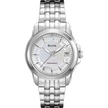 Bulova Ladies Stainless Steel Mother of Pearl Dial Precisionist 96M121