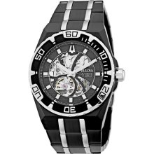 Bulova Men's Marine Star Mechanical Black Watch ...