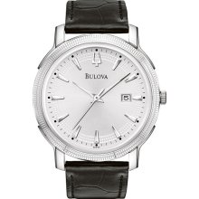 Bulova Mens Stainless Steel 40mm Dress Watch