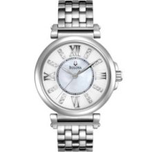 Bulova Silver Ladies' Bulova Diamond Watch