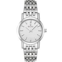 Bulova Silver Ladies' Stainless Steel Bracelet