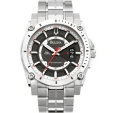 Bulova Watch, Mens Precisionist Titanium Bracelet 47mm 96B133