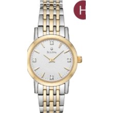 Bulova Women's Two Tone Watch w/ Diamond Accents Promotional