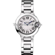 Cartier Ballon Bleu 28mm Steel Ladies Watch W69010Z4