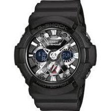 Casio G-shock Analog Digital Xl Black Watch Ga201-1acr