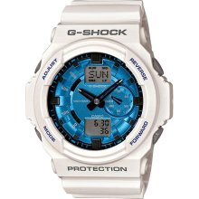 Casio GA150MF-7A Men's G-Shock Blue Metallic Ana-Digi Dial Shock Resis