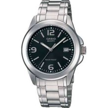 Casio Ladies Dress Watch Steel Analogue Date Display Ltp-1215a-1ad