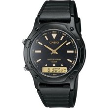 Casio Men Dress Digital Analog Watch Aw-49he-1a Aw49he-1