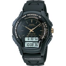 Casio Ws-300-1ev Men Sports Illuminator Watch Ws300-1ev