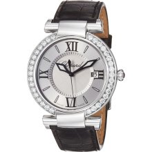 Chopard Watches Women's Imperial Silver with MOP Center Dial Black Sat