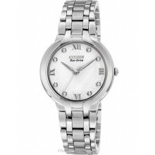 Citizen Eco-Drive Ladies Bella 8 Diamond Dress Watch EM0130-54A