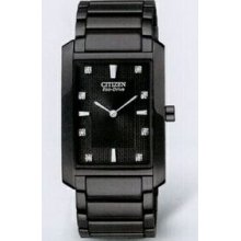 Citizen Eco Drive Men`s Black Palidoro Watch