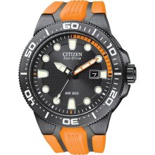 Citizen Eco-Drive Mens Orange Scuba Watch