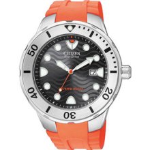 Citizen Eco Drive Professional Diver Men's Strap Black Dial BN0071-06E