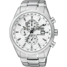 Citizen Eco-Drive World Chronograph AT Radio Mens Watch AT8010-58 ...