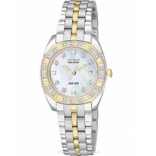 Citizen Ladies Paladion 26 Diamonds Stainless & Gold Tone EW1594-55D