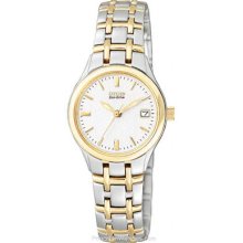 Citizen Ladies Silhouette Sport Two-Tone White Textured EW1264-50A