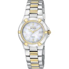 Citizen Ladies Two Tone White Mother of Pearl Dial EW1534-57D