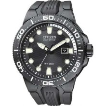 Citizen Men's Black Rubber Divers 200mts BN0095-08E Watch