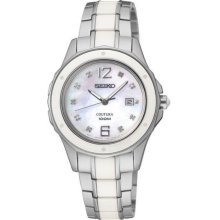 Coutura Stainless Steel Case Ceramic Bezel And Bracelet Mother Of Pear