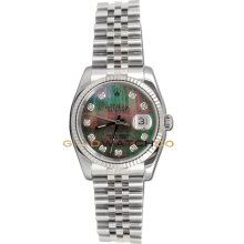 Datejust 116234 Steel Jubilee Band Fluted Bezel MOP Diamond Dial