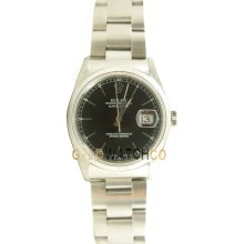 Datejust 16200 Oyster Band Smooth Bezel Black Dial All Authentic