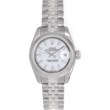 Datejust 179160 Steel Jubilee Band Smooth Bezel White Dial