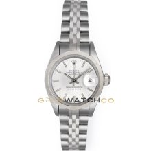 Datejust 69160 Steel Jubilee Band Smooth Bezel White Dial