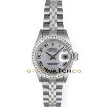 Datejust 69174 Steel Jubilee Band MOP Roman Dial & Bezel