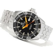 Deep Blue Men's Day/Night T-100 Tritium Automatic Stainless Steel Bracelet Watch BL