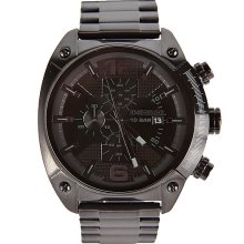 Diesel Black Bracelet Watch In Black