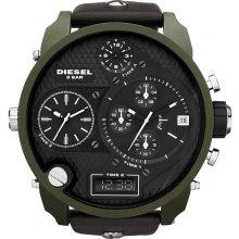 Diesel DZ7250 SBA Black Dial Analog Digital Chronograph Men's Watch