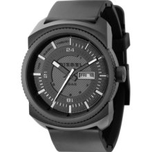 Diesel Watch, Black Polyurethane Strap 47mm DZ1262