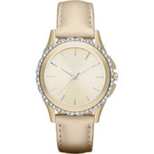 DKNY Brooklyn Gold with Crystals Women's watch