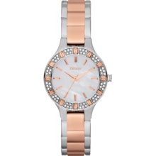 DKNY DKNY Two Tone Rose Glitz Steel Watch