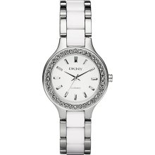 DKNY White Ceramic and Steel Women's Watch NY8139