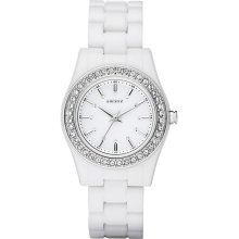 DKNY White Plastic Ladies Watch NY8145