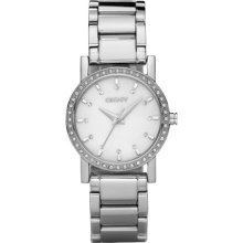 DKNY Women's NY4791 Silver Stainless-Steel Quartz Watch with Moth ...