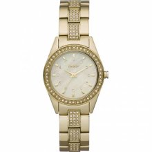 DKNY Women's NY8398 Gold Tone Mother of Pearl Dial Watch