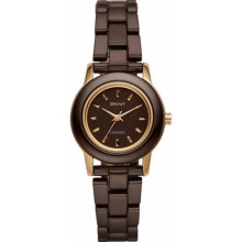 DKNY Women's NY8428 Brown Ceramic Quartz Watch with Brown Dial