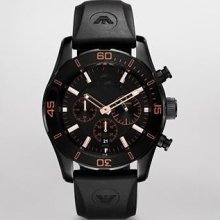 Emporio Armani Ar5946 Men Watch - Black - Rubber