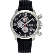 Equipe Q501 Hemi Quartz Chronograph Watch with 24-hr Sub-dial