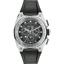 ESQ Men's Fusion Retrograde Chronograph Black Dial Strap 07301301