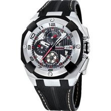 Festina Men's F16350/B Black Rubber Quartz Watch with Black Dial