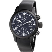 Fortis Men's 656.18.81K B-42 Flieger Automatic Chronograph Black ...