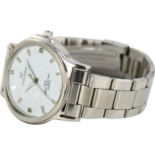 Fortune Wat-1100m-wht Fortune Men Watch In White Dial Stainless Steel Bracelet