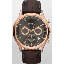 Fossil Ansel Leather Chronograph Men's Watch FS4639