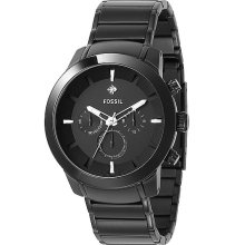 Fossil Dress Plated Watch In Black