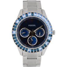 Fossil ES2958 Stainless Steel Analog with Blue Dial Women's Watch