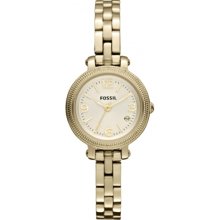 Fossil Heather Mini Three Hand Stainless Steel Watch Gold-Tone - ES3194